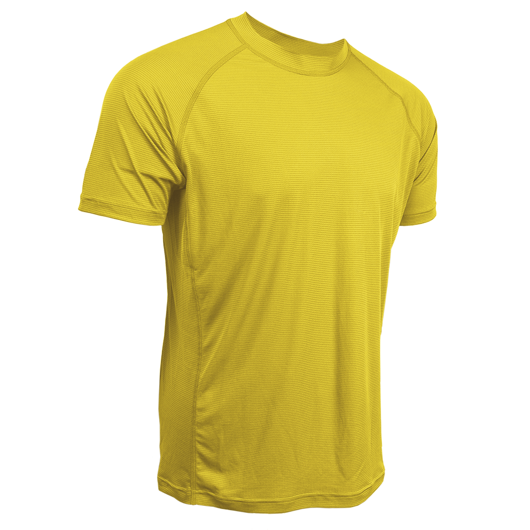 Athletic shirt on a white background 45 degree front right view
