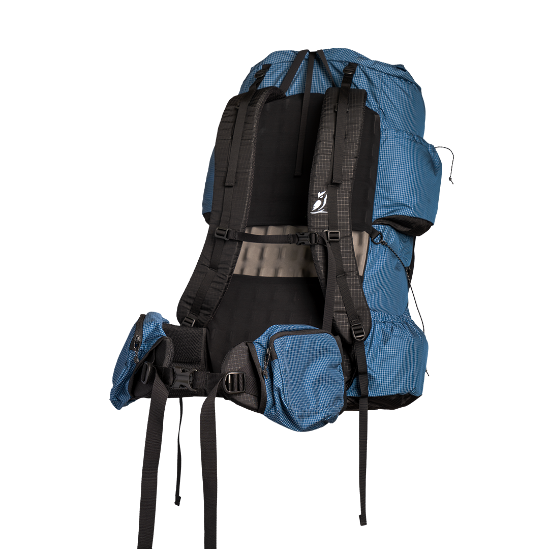 Detailed view of the Shadowlight Ultralight Backpack's adjustable straps