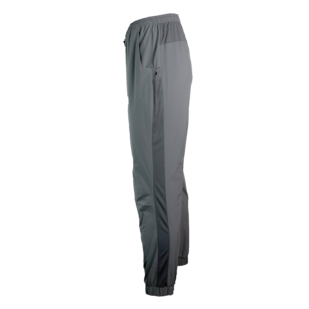 side view of men's trail joggers with full length side vent
