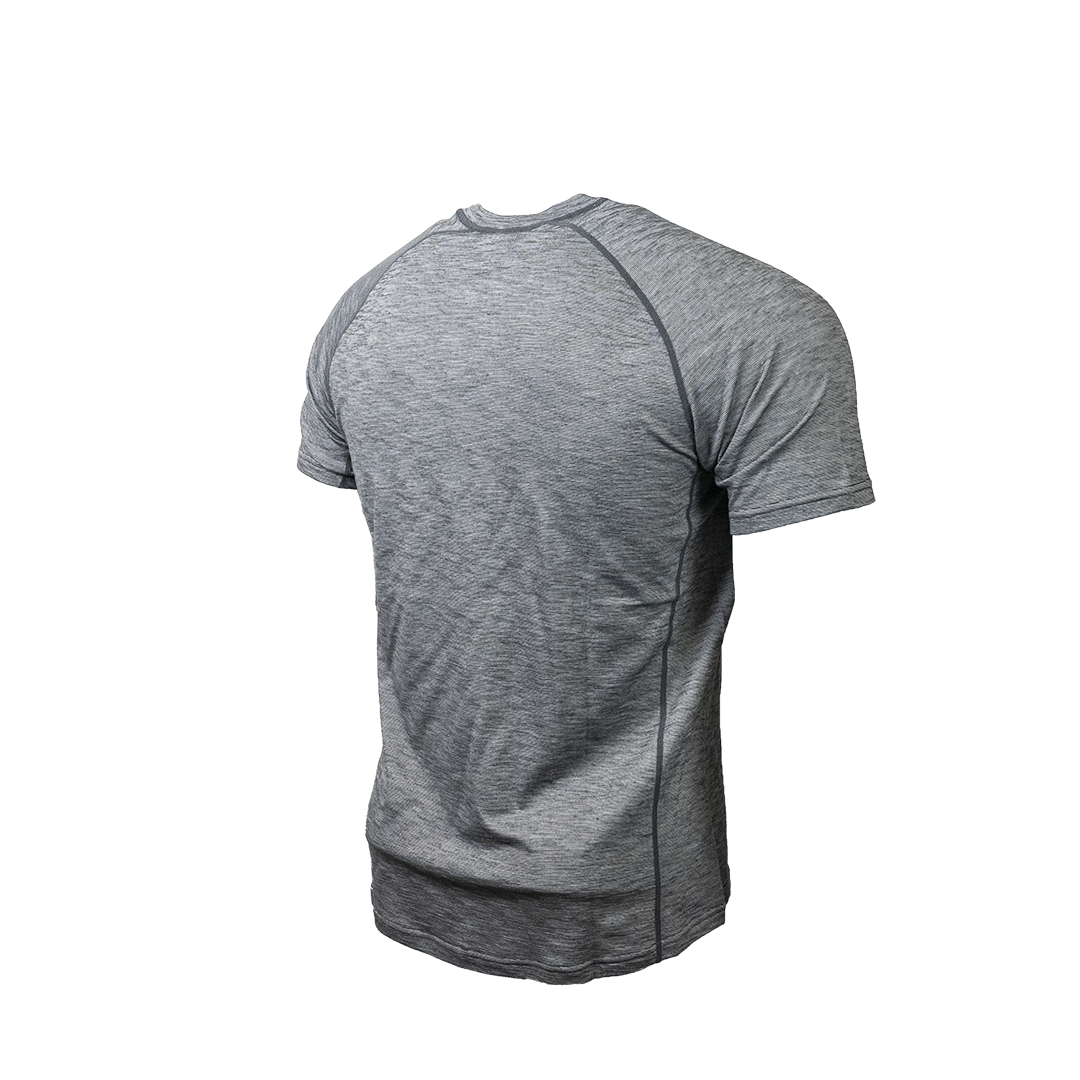 Angled rear view of Outdoor Vitals Tern Ultralight Merino Wool Tee