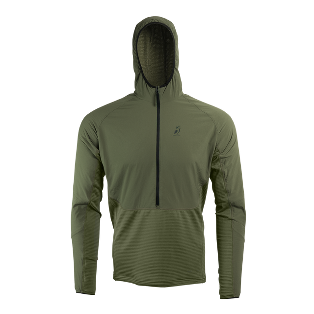 front view of fleece mid layer