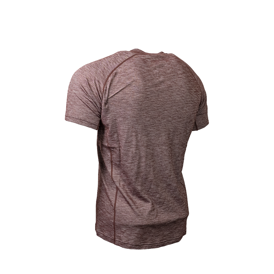Angled rear view of Tern Merino Wool Tee