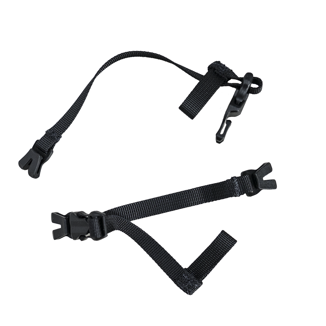 Pair of adjustable sternum straps with quick-release side-squeeze clips and webbing attachment hooks for the Outdoor Vitals Skyline 30 Fastpack shoulder harness.