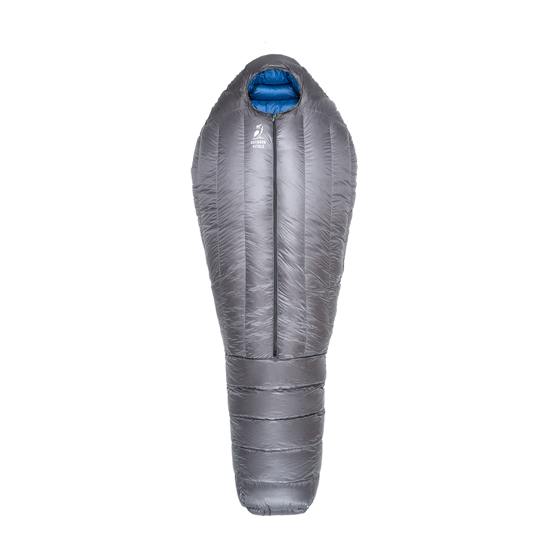 front view of 15 degree down sleeping bag