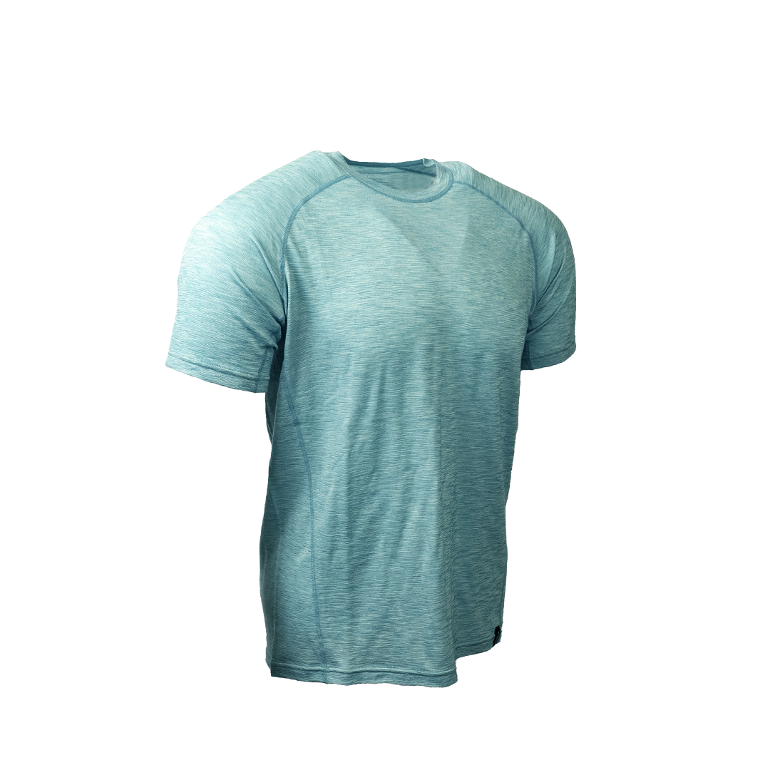 Angled front view of Outdoor Vitals Tern Ultralight Merino Wool Tee