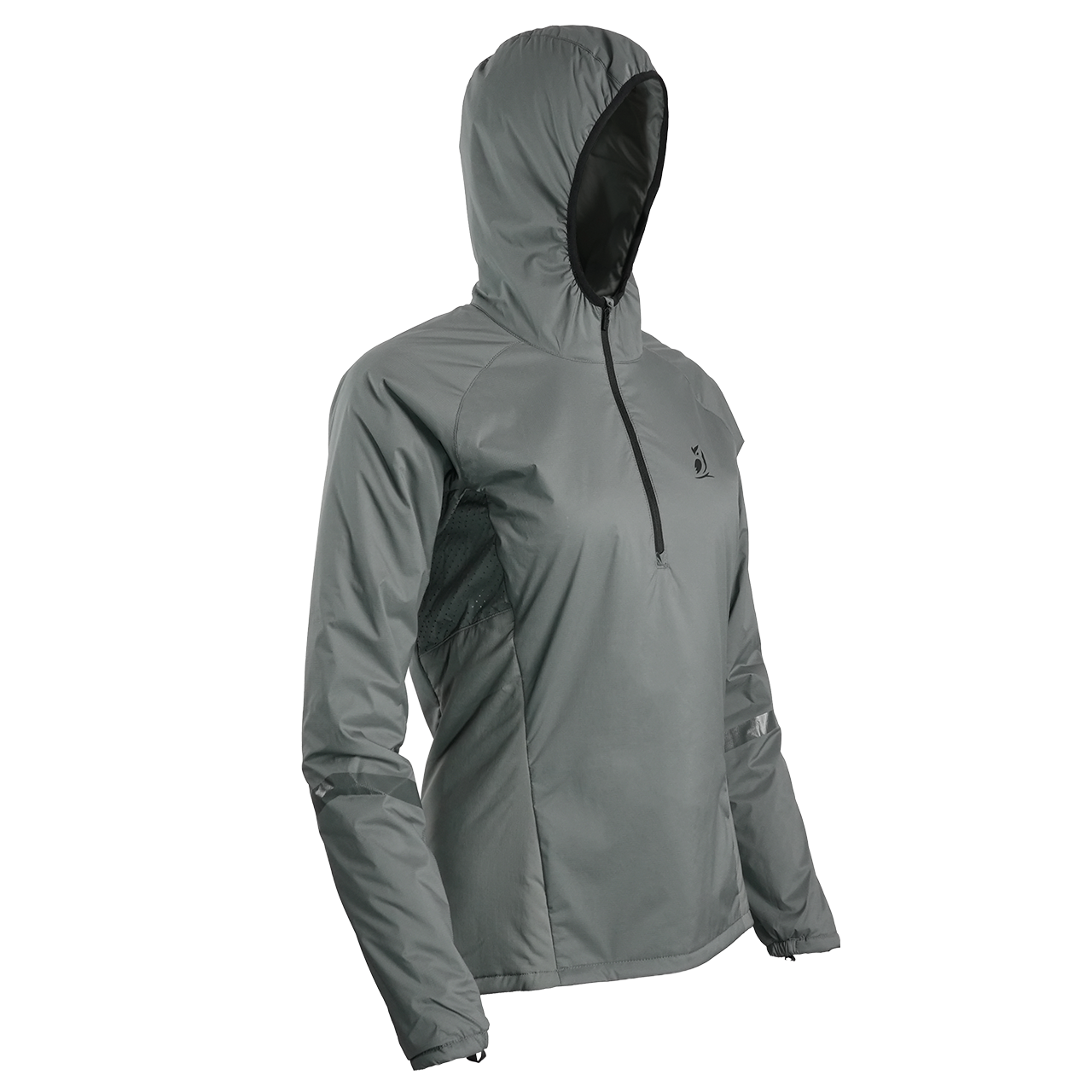 Women's gray Ventus Active Hoodie slightly turned right