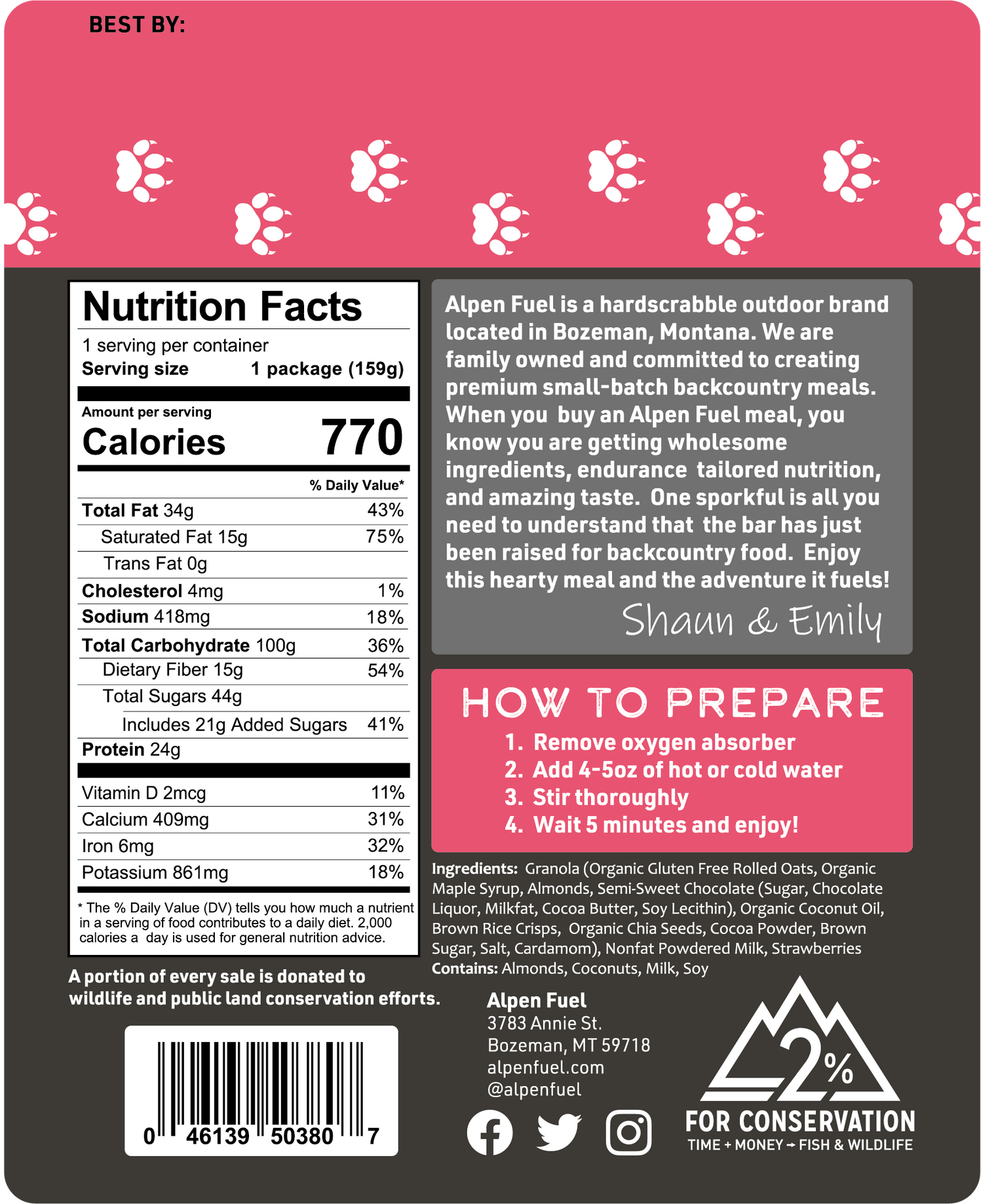 Angry Pika (formerly Alpen Fuel) Granola Breakfast Meals