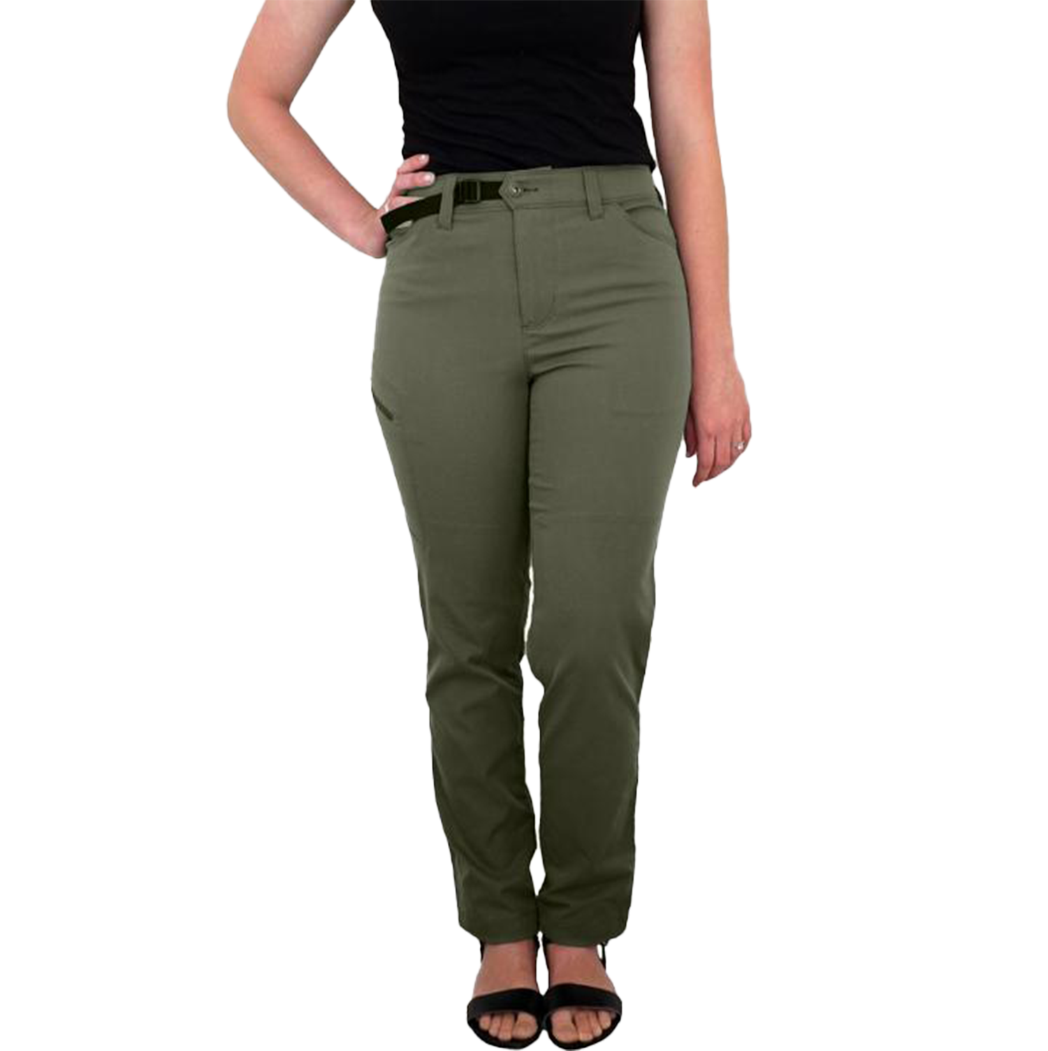 front view of women's hiking pants