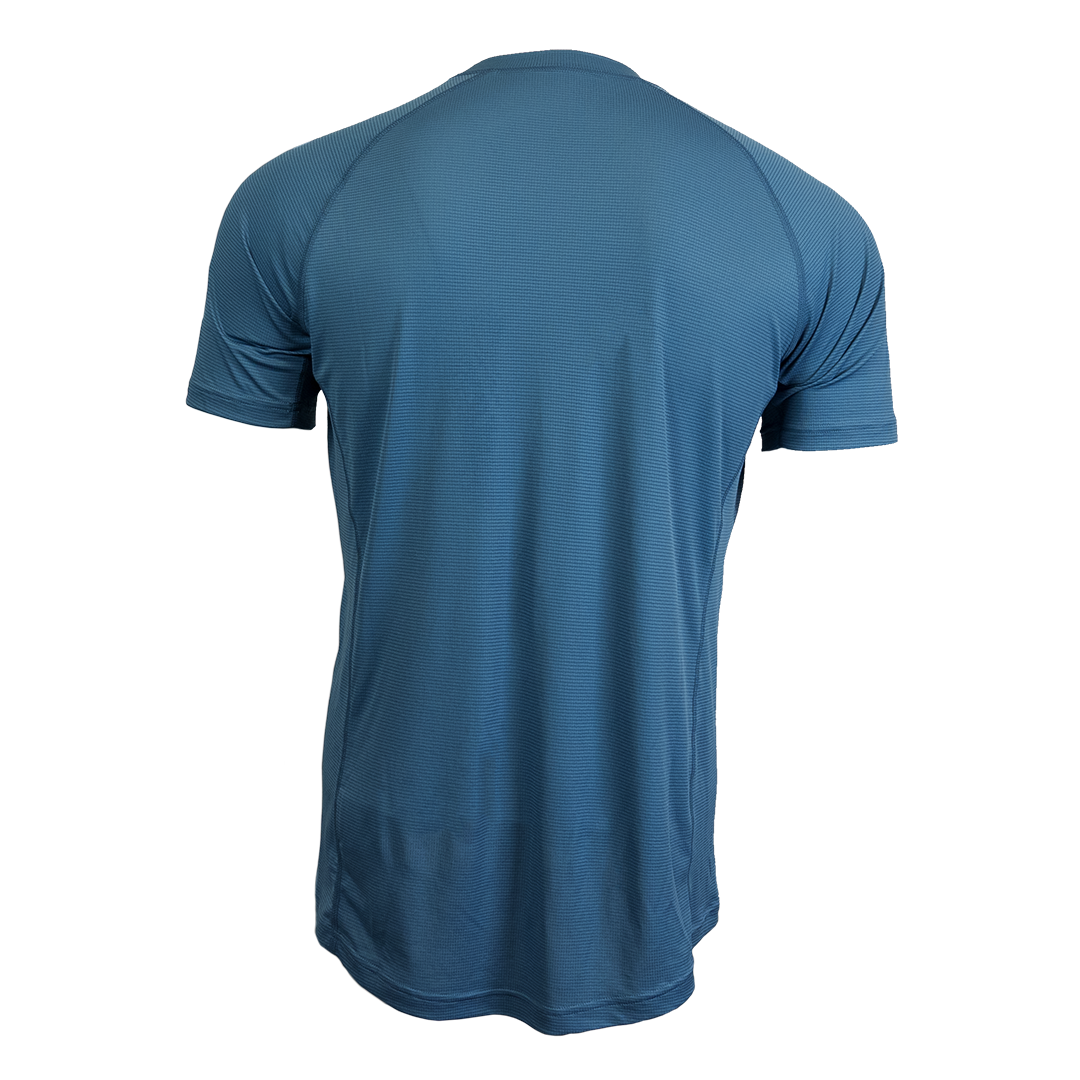Athletic shirt on a white background back view