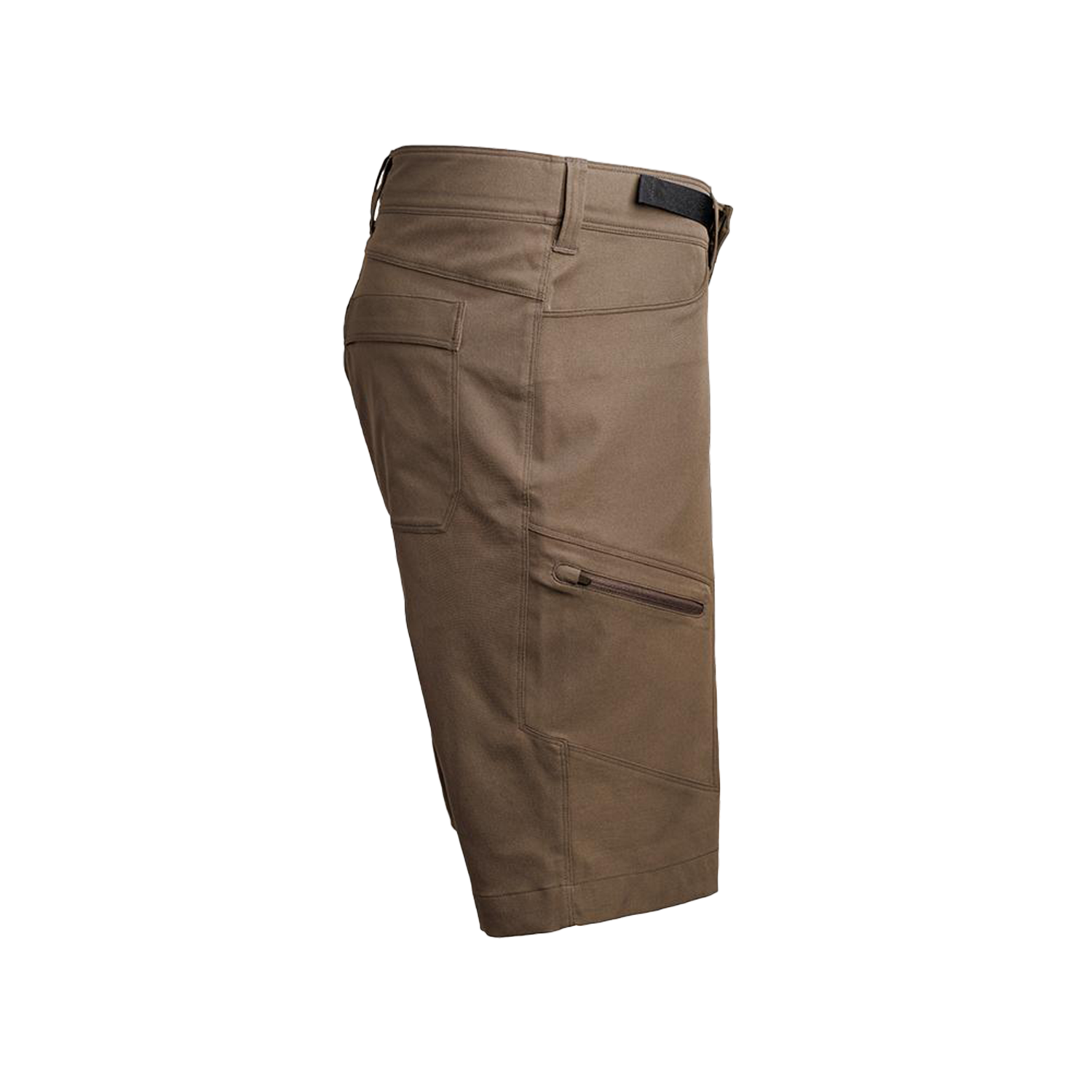Side view of men's hiking shorts