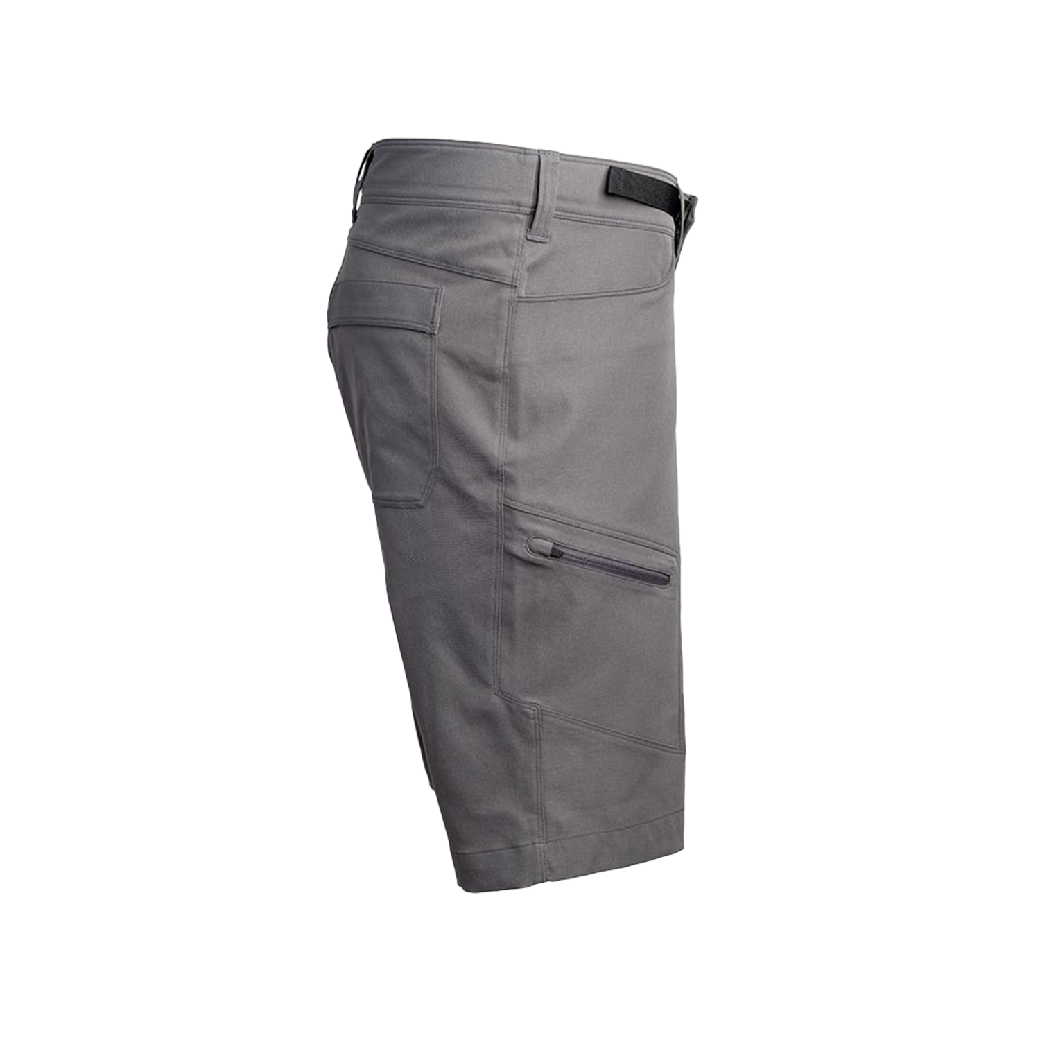 side view of men's backpacking shorts
