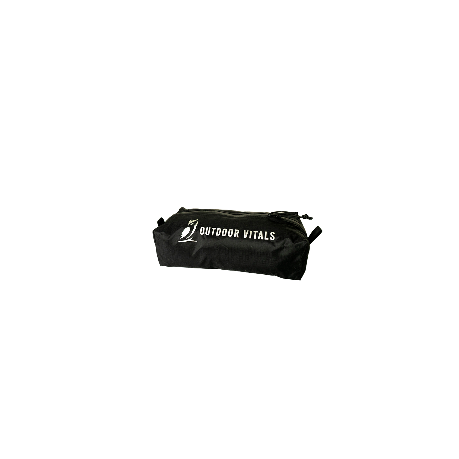 Product shot of the compact Outdoor Vitals Ultralight Zippered Dopp / Ditty Bag featuring branded text logo and top zipper closure.
