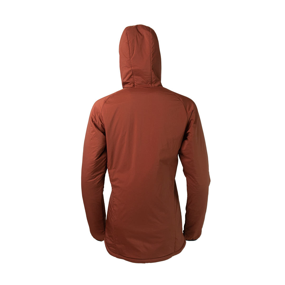back view of the hooded jacket