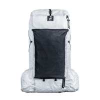 Front view of CS40 Ultra backpack with a visible brand logo on a plain background