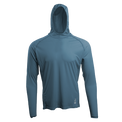 Blue Altitude Sun Hoodie front view. Hoodie only.