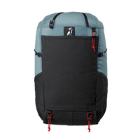 Front view of the Outdoor Vitals Skyline 30 Fastpack with stretch-mesh pocket.