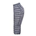 Side profile view of the Outdoor Vitals StormLoft Down TopQuilt showing its contoured shape, baffled design, and enclosed footbox.