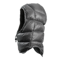 Side view of Outdoor Vitals down insulated balaclava with face opening.