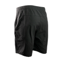 Angled rear view of men's hiking shorts