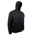 45 degree front right side view of windbreaker jacket for backpacking