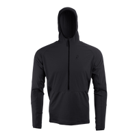 front view of men's fleece mid layer hoodie for hiking & backpacking