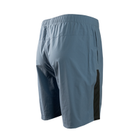 Angled rear view of men's hiking shorts