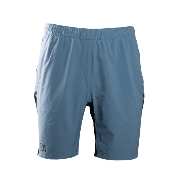 front view of trail shorts for hiking & running