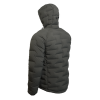 Outdoor Vitals Vantage Alpine Down Jacket – left angled side view highlighting zero stitch baffle structure