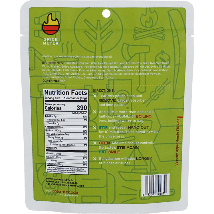 Good To-Go Backpacker Meals