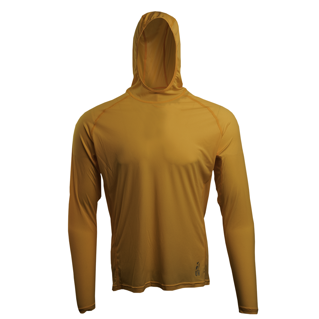 Golden Altitude Sun Hoodie front view. Hoodie only.