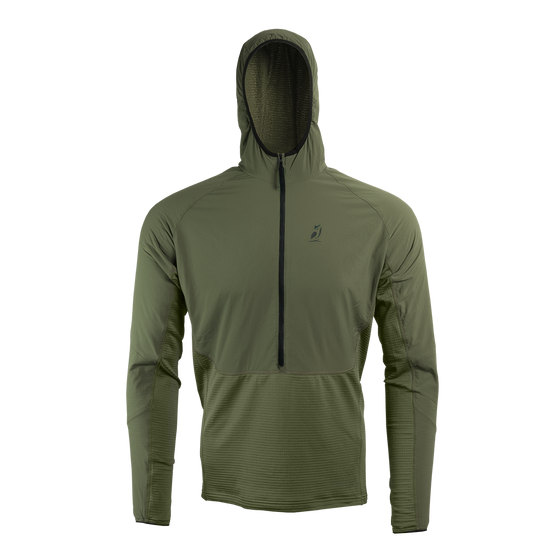 front view of fleece mid layer