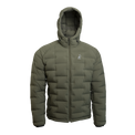 Outdoor Vitals Vantage Alpine Down Jacket – front view with hood, lightweight alpine insulation for backpacking