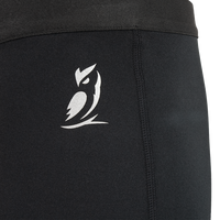 Close-up shot of Outdoor Vitals owl logo printed on Highline Thermal Leggings