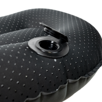 close view of quick inflate/deflate valve on ultralight camping pillow