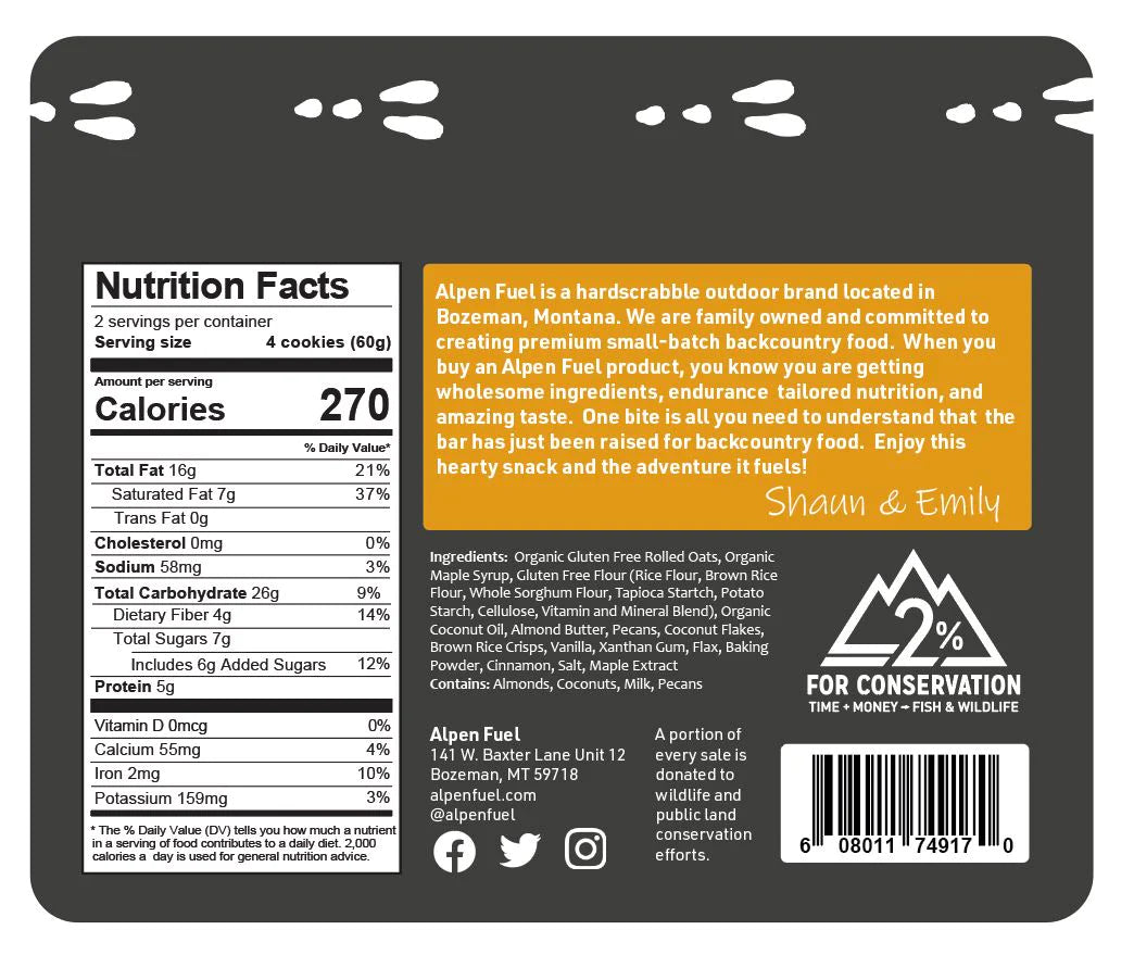 Angry Pika (formerly Alpen Fuel) Trail Cookies