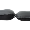 side view of elevated size and regular size of ultralight camping pillow