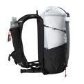 Studio side view of the Outdoor Vitals Skyline 30 Fastpack vest harness and soft flask pockets.