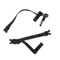 Pair of adjustable sternum straps with quick-release side-squeeze clips and webbing attachment hooks for the Outdoor Vitals Skyline 30 Fastpack shoulder harness.
