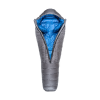 front view of 15 degree sleeping bag unzipped