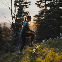 Hiker wearing ultralight sun hoodie