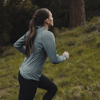 Runner wearing ultralight sun hoodie