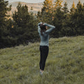 Woman wearing ultralight sun hoodie