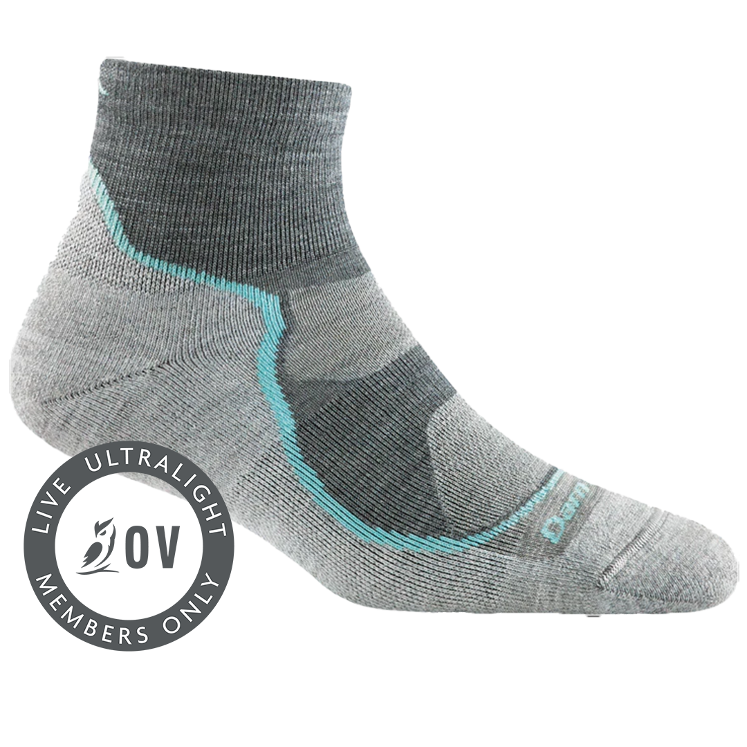 Women's Darn Tough Light Hiker 1/4 Lightweight Hiking Socks