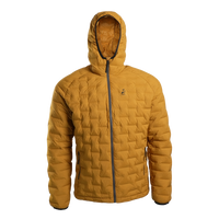 Front view of Outdoor Vitals Zulu Down Jacket highlighting ExpeDry™ down and wind-resistant Zero Stitch™ shell.