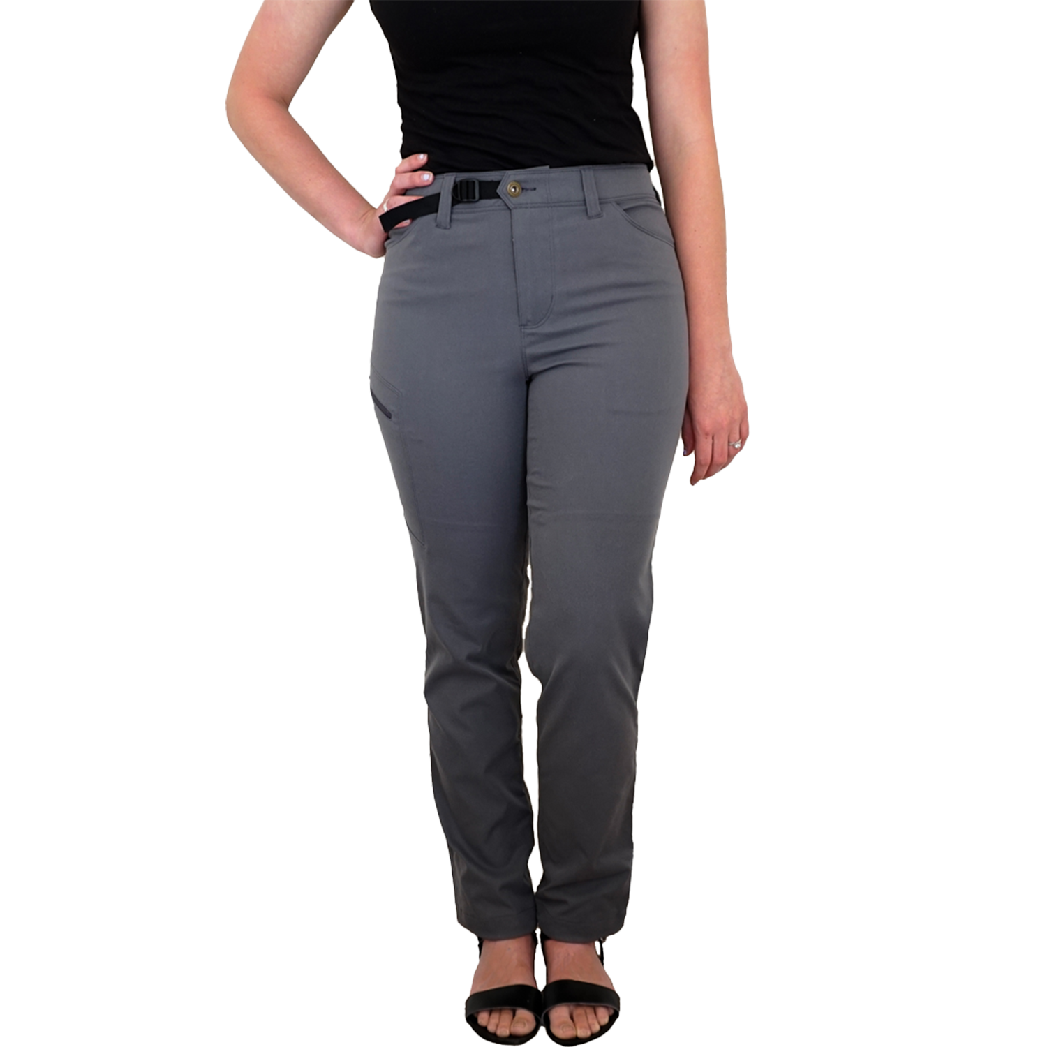 front view of women's hiking pants