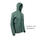 45 degree front right side view of windbreaker jacket for backpacking - no background