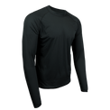 Long-sleeve athletic shirt on a white background 45 degree front right view