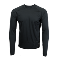 Long-sleeve athletic shirt on a white background