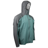 Angled front view of the ultralight rain jacket