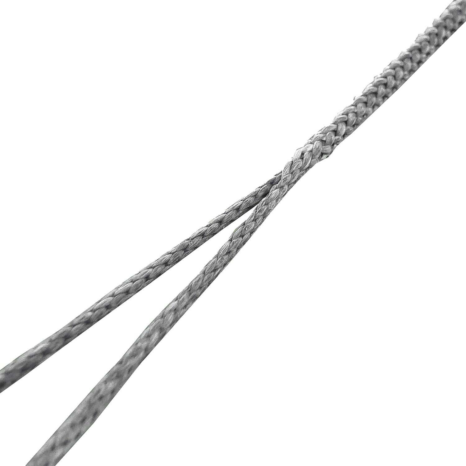 Close-up view of the adjustable spliced burry on an Outdoor Vitals Whoopie Sling hammock suspension line.